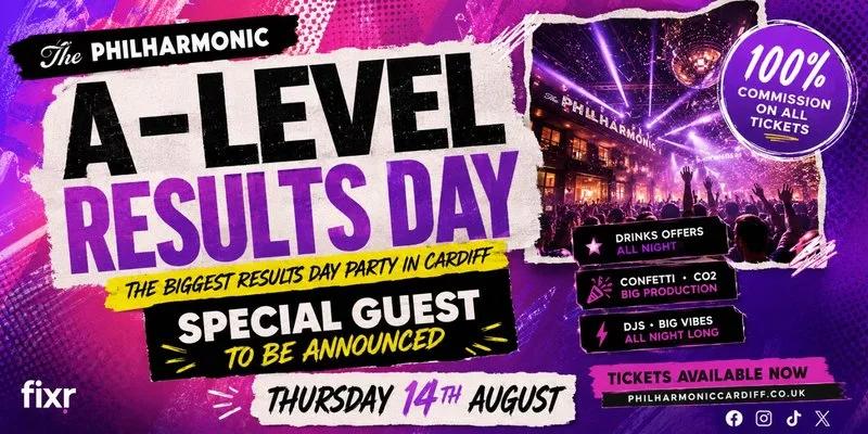 A-LEVEL RESULTS PARTY WITH Special Guest
