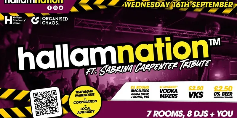 Hallamnation: Official Hallam Freshers Party