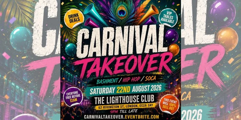 Carnival Takeover - Everyone Free Before 12AM
