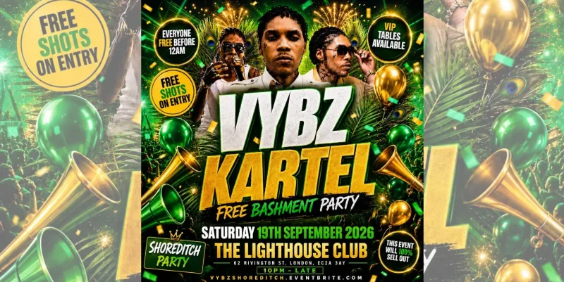 VYBZ Kartel - Free Bashment Party - Everyone Free Before 12AM
