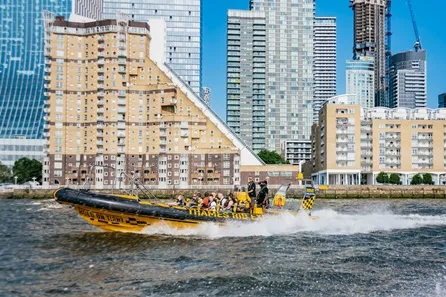 Thames RIB Canary Wharf Speedboat Blast
