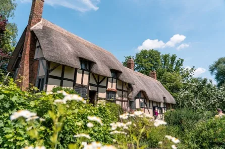 Visit Anne Hathaway's Cottage with Afternoon Tea at The Garden Café for Two