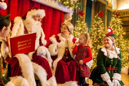 Warwick Castle Magical Christmas Family Break with Two-Day Entry and Festive Light Trail for Four