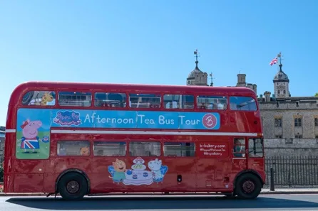 Official Peppa Pig Afternoon Tea Bus Tour for Two Adults and One Child by Brigit's Bakery