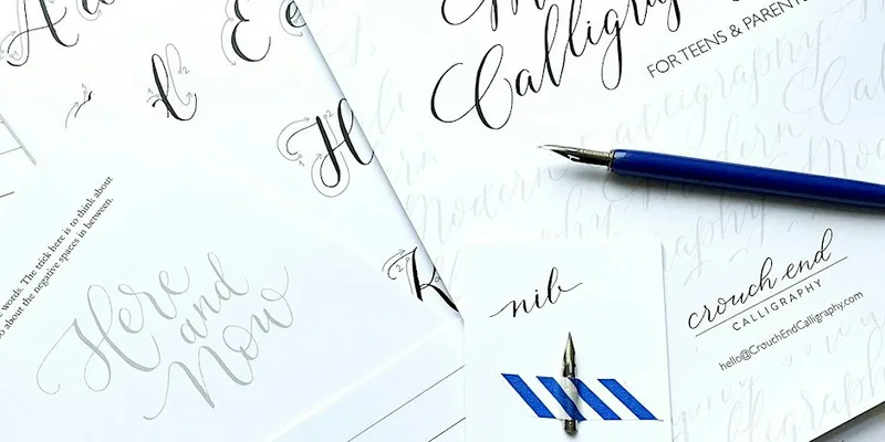 Modern Calligraphy at Muswell Hill Creatives Make & Mend Festival