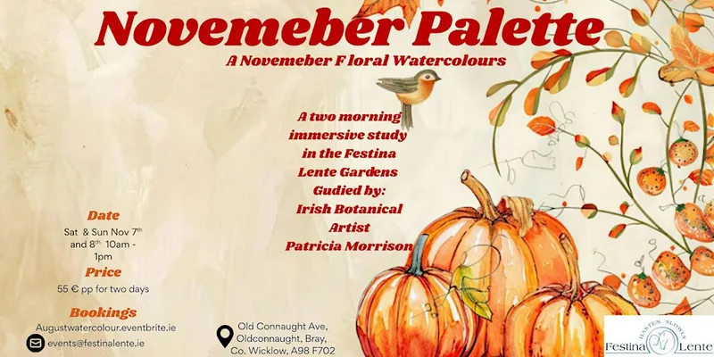 The November Palette: An Autmunal Watercolour Workshop