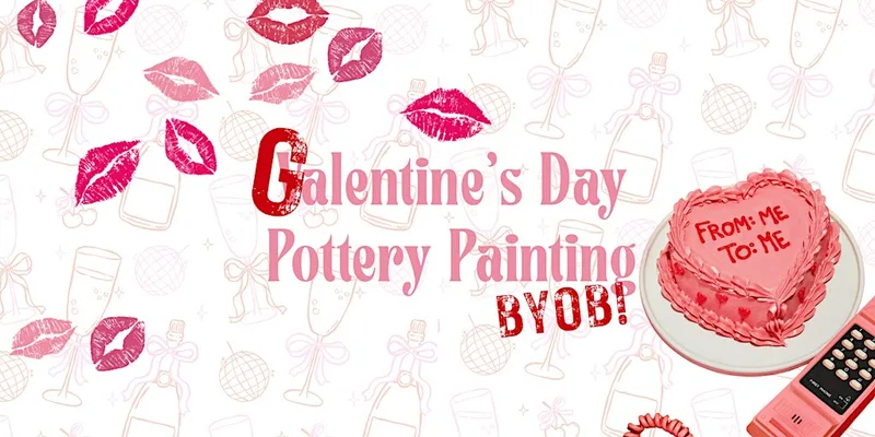 Galentine's Pottery Painting