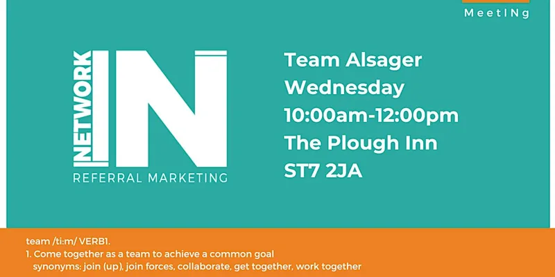 NetworkIN Team Alsager Fortnightly Meeting