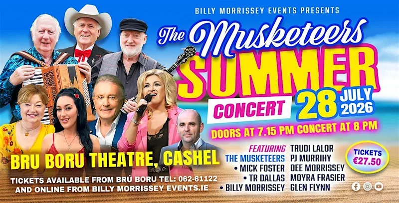 The Musketeers Summer Concert - Bru Boru Theatre,Cashel.