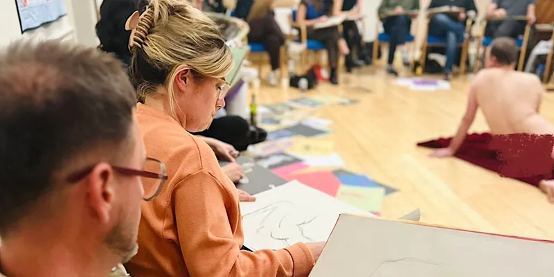 Life Drawing with HOP at Chorlton Unitarian Church, Manchester