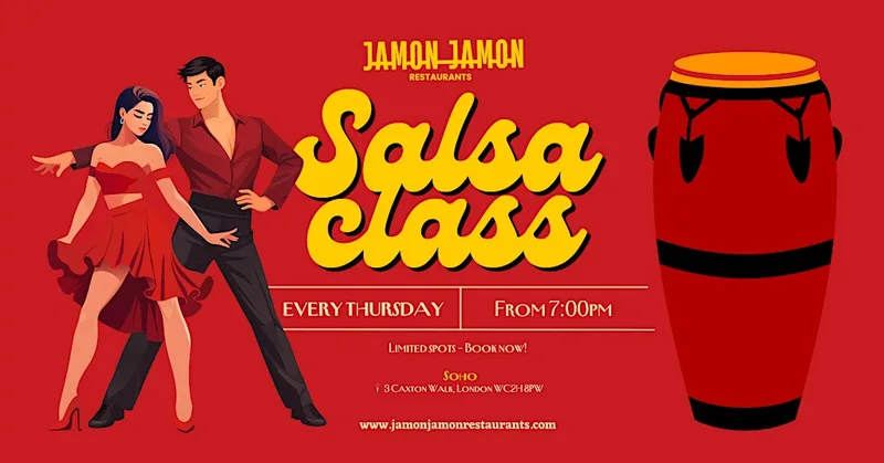 Salsa Class London | Beginners Welcome | 1.5h Class + Social Dancing | Soho