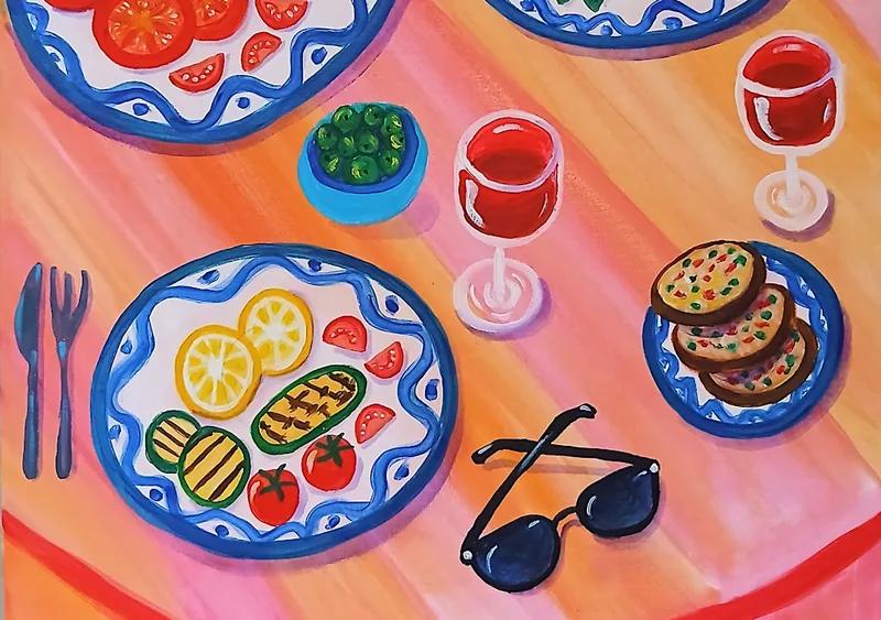 Sip & Paint Girl Dinner