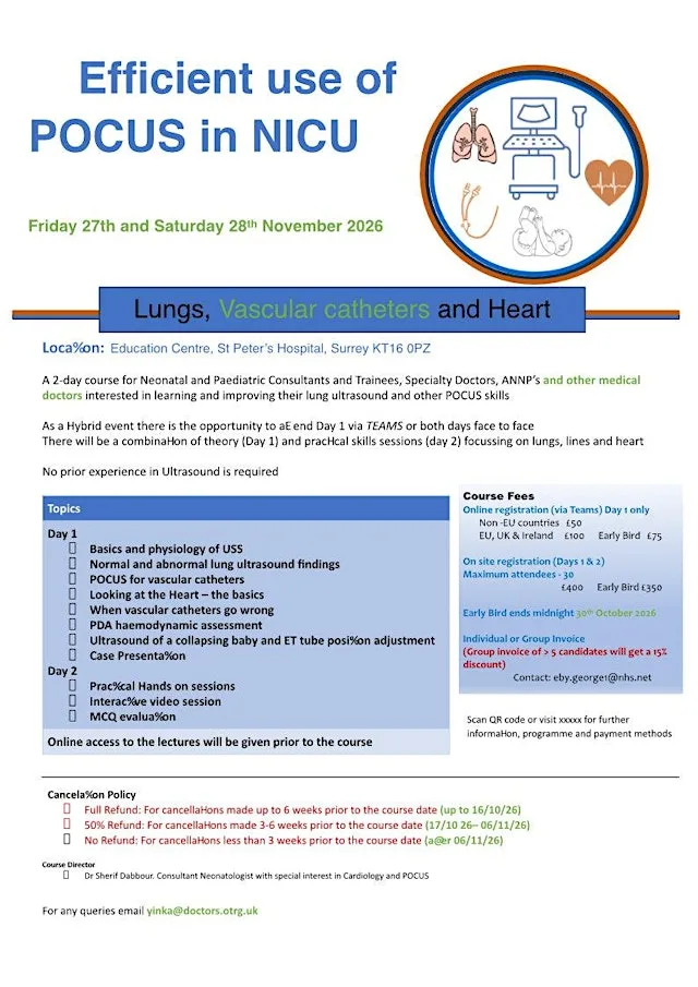 Efficient Use of POCUS in NICU