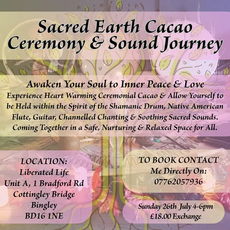 Sacred Earth Cacao Ceremony & Sound Journey