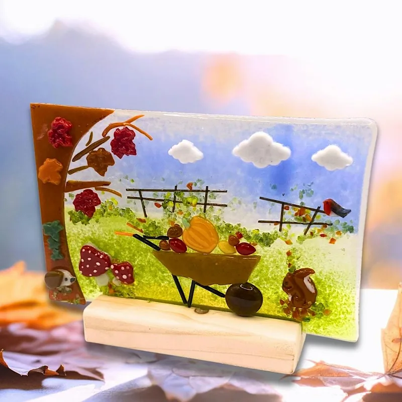 Fused Glass Autumn Garden Picture Workshop