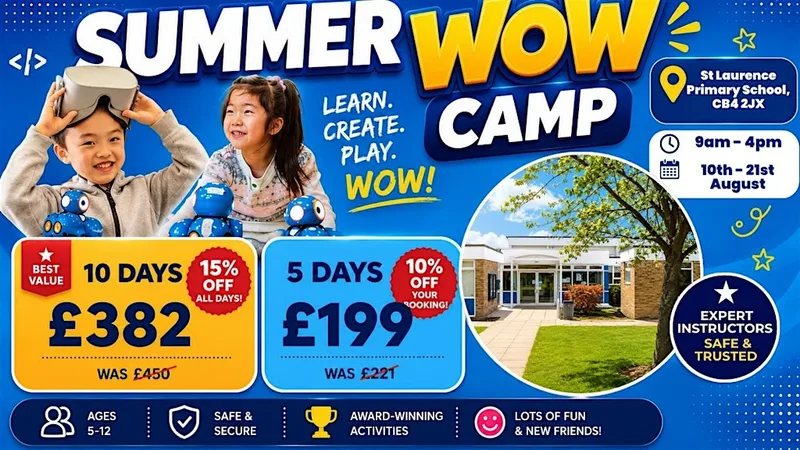 St Laurence Primary School Summer WOW Camp (17th - 21st August)