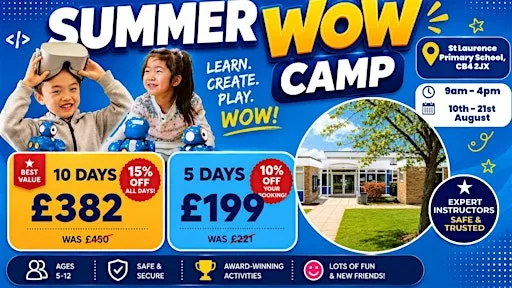 St Laurence Primary School Summer WOW Camp (10th - 14th August)