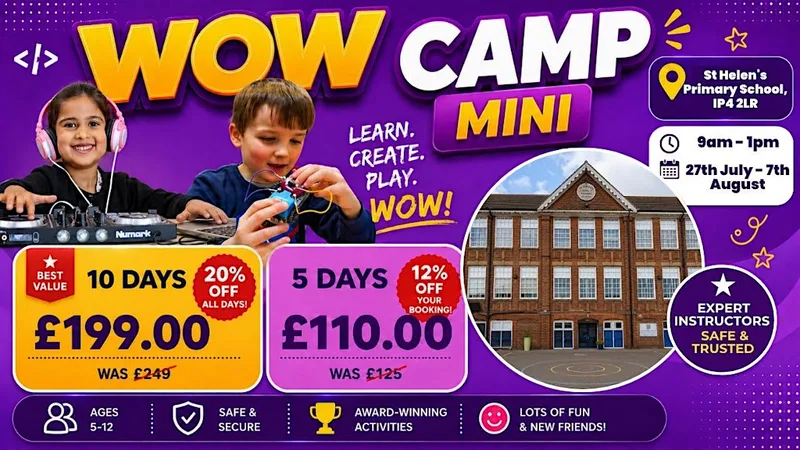 St Helens Primary School Summer WOW Camp (27th - 31st July)