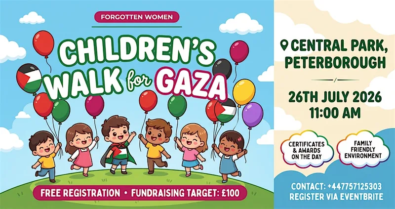 Children’s Walk for Gaza in Central Park