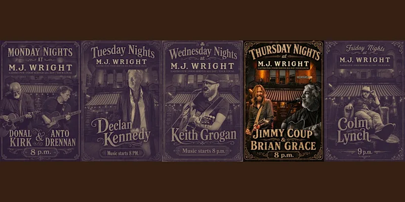 Live Music at M.J. Wright - Jimmy Coup & Brian Grace!