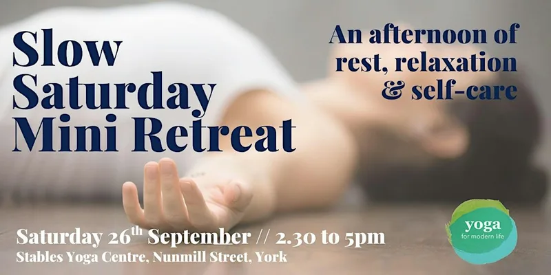 Slow Saturday Mini Retreat // September 2026