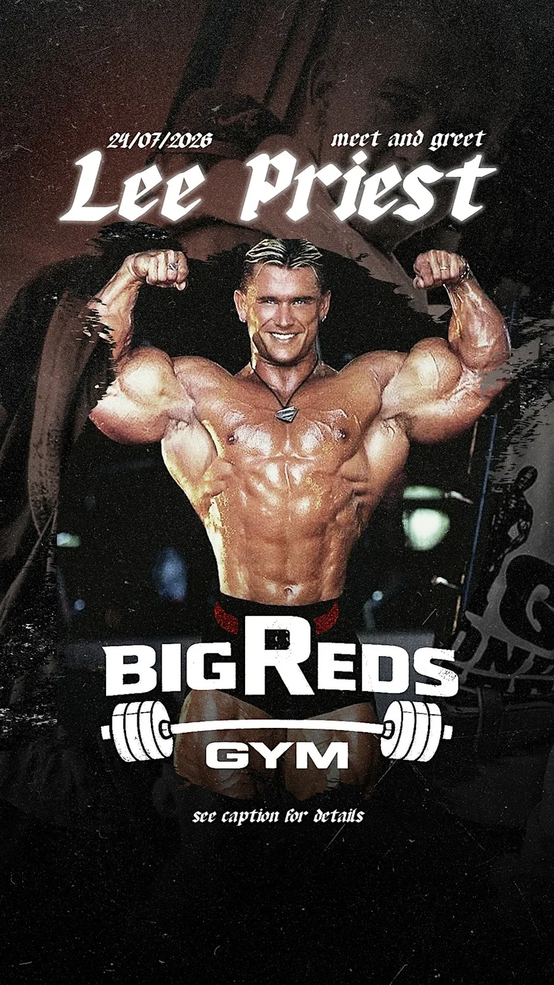 Big Reds Summer Open Day featuring bodybuilding icon Lee Priest