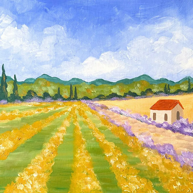 Sip & Paint at the The Lounge Bedminster, Bristol - "Fields of Provence"