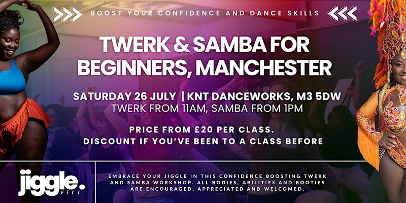 JiggleFiTT Manchester Twerk and Samba Workshops for Beginners