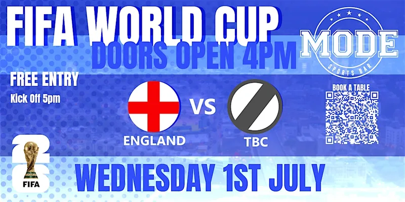 World Cup 2026 - England Last 32 match up