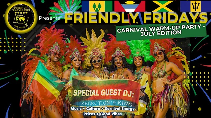 Friendly Fridays: Carnival Warm‑Up Party – Music, Games & Caribbean Vibes