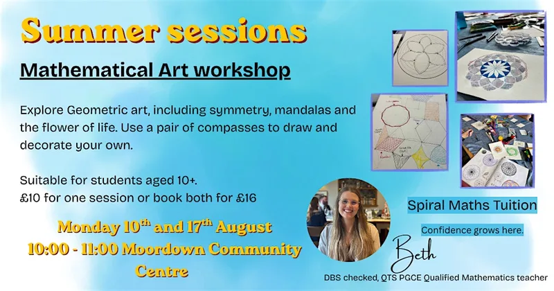 Summer Sessions | Mathematical Art Workshop - 10 August
