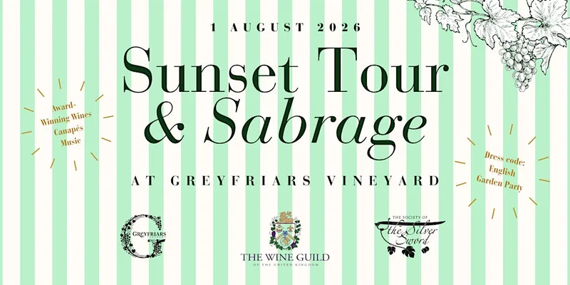 Sunset Tour and Sabrage at Greyfriars Vineyard