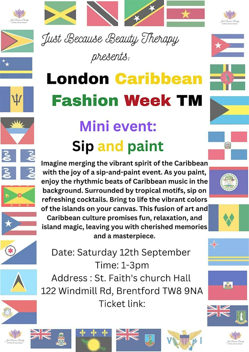JBBT London Caribbean Fashion Week: Sip and paint
