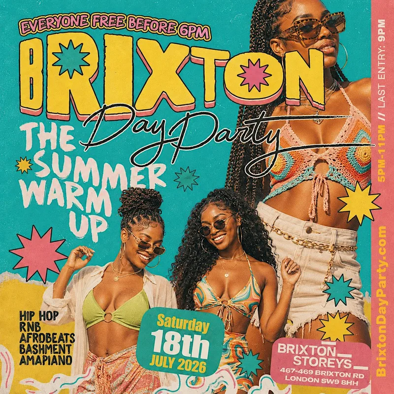 BRIXTON DAY PARTY - FREE Summer Rooftop Party