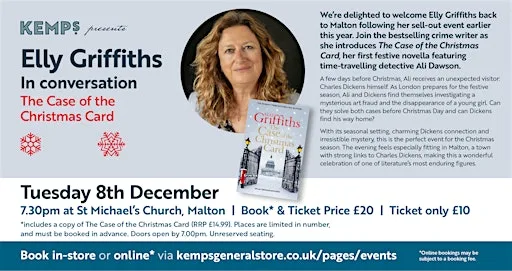 ELLY GRIFFITHS in conversation The Case of the Christmas Card