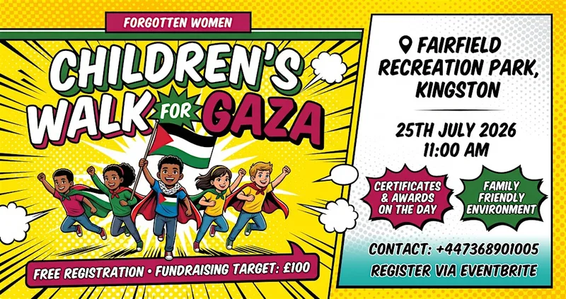 Children's Walk For Gaza in Kingston