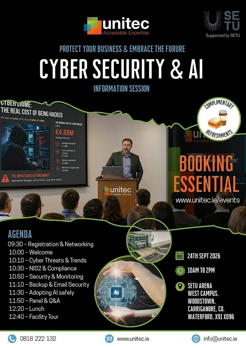 Protect your business, embrace the future: Cyber Security & AI info event