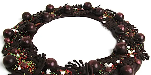 Chocolate Wreath Making workshop - a Christmas wreath with a difference