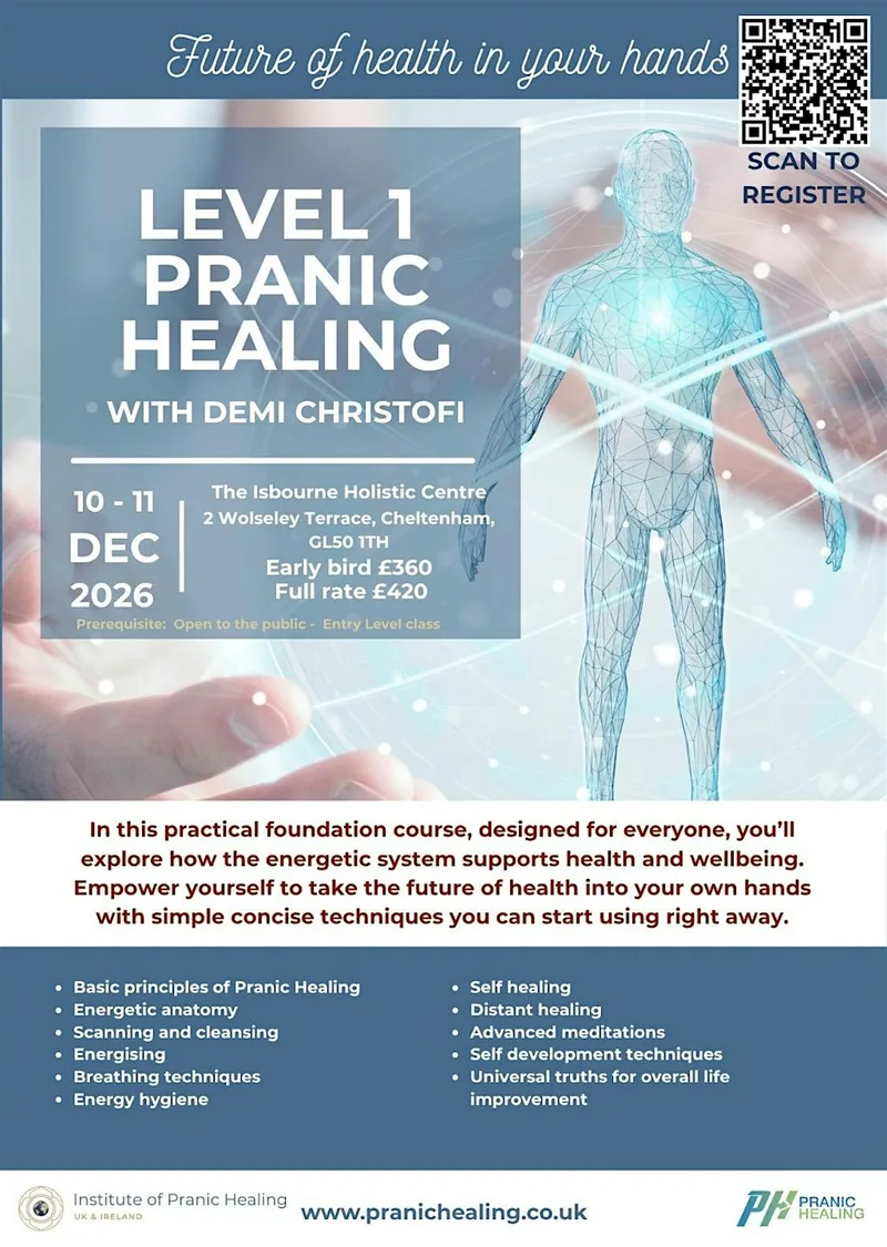 Pranic Healing Level 1 - Cheltenham Gloucestershire