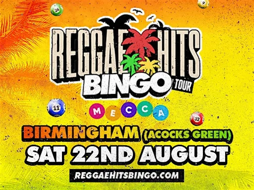 Reggae Hits Bingo Tour | Leeds | 22nd AUG