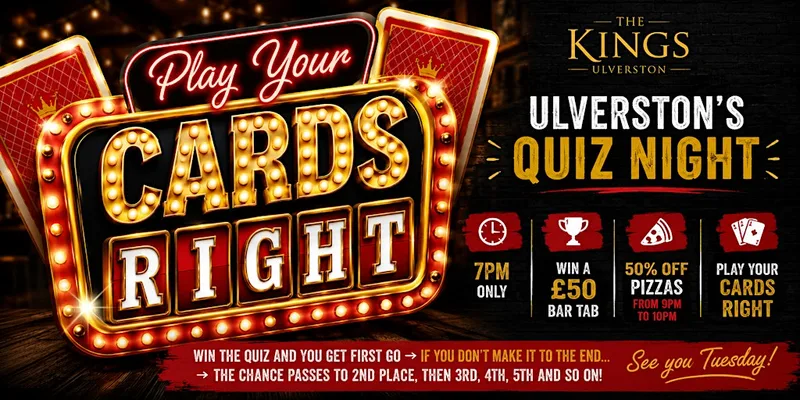 Play Your Cards Right & Quiz Night | Kings Arms Ulverston
