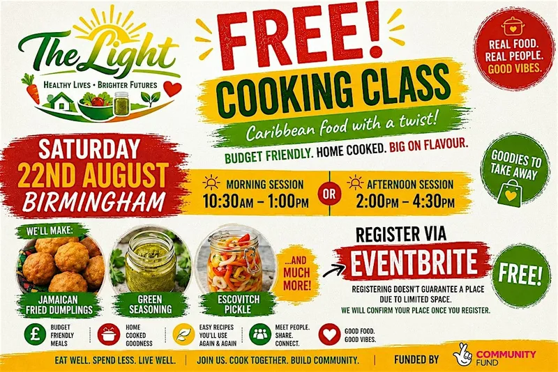 FREE Caribbean inspired Cooking Class – Budget Friendly, Home Cooked!