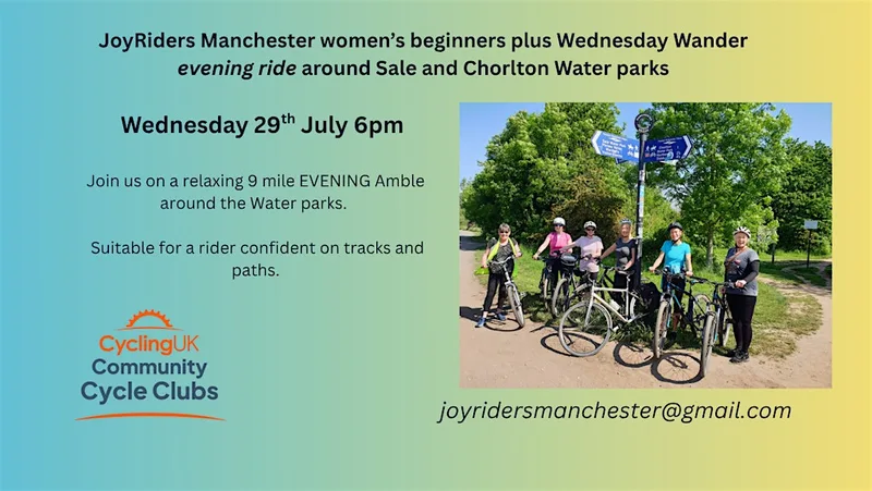 Joyriders Manchester Women's Beginner's PLUS: Hawthorn Rd to Water Parks