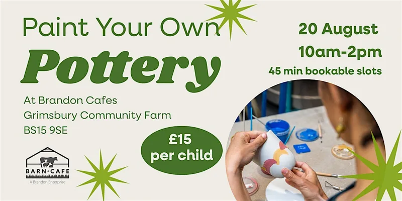 Children's Pottery Painting at Grimsbury Farm Cafes