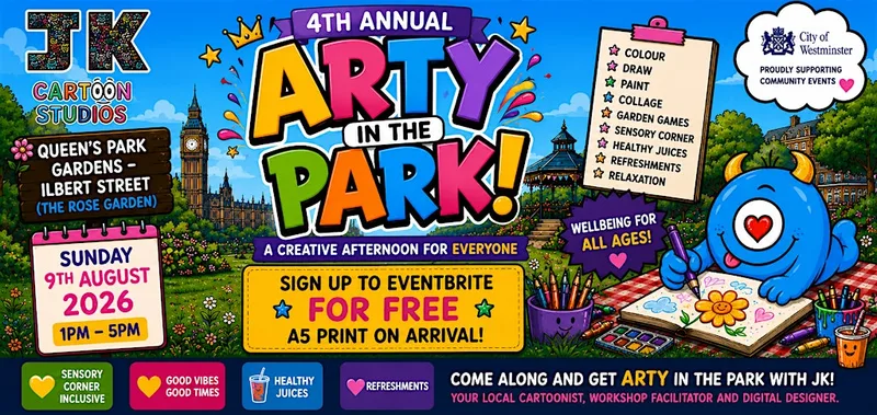 JK Cartoon Studios : 'ARTY IN THE PARK 2026