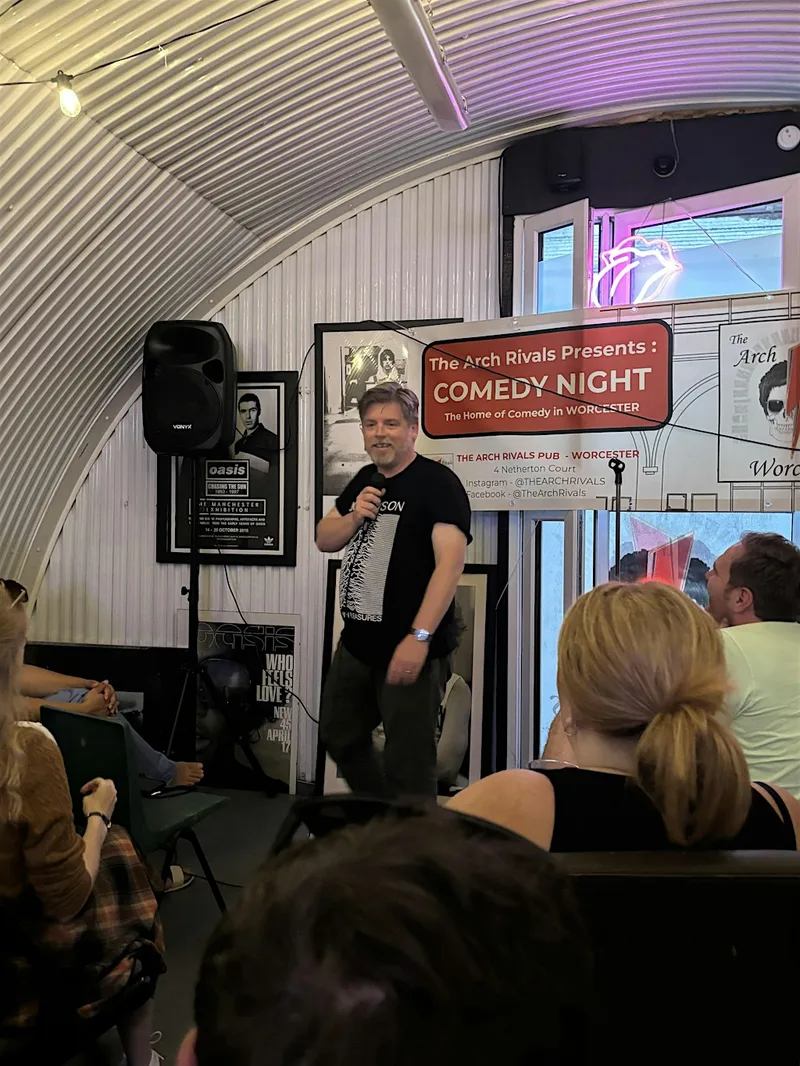 August at our comedy bunker at Arch Rivals