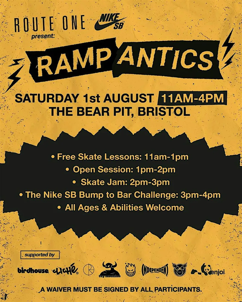 Bristol Ramp Antics 2026: Free Skateboard Lessons