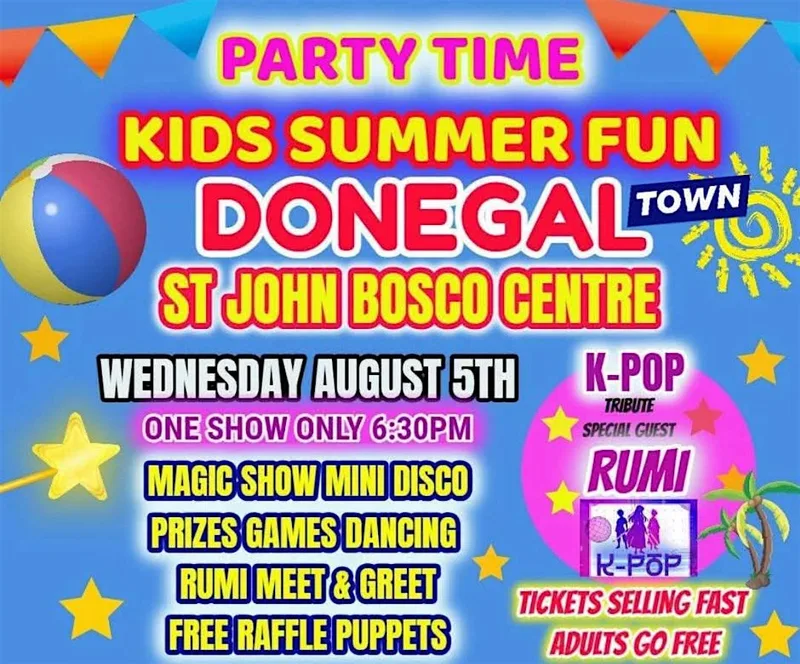 KIDS SUMMER FUN SHOW - DONEGAL TOWN