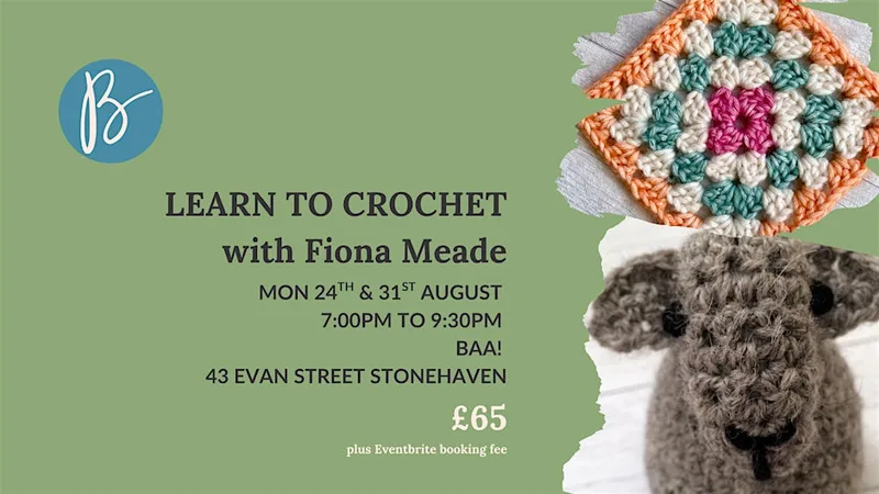 Learn to Crochet: 2 session Monday evening class (Stonehaven)