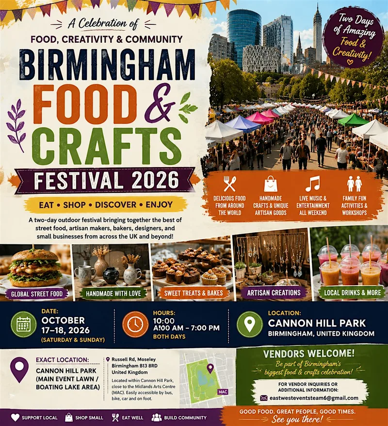 Birmingham Food & Crafts Festival 2026